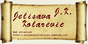 Jelisava Kolarević vizit kartica